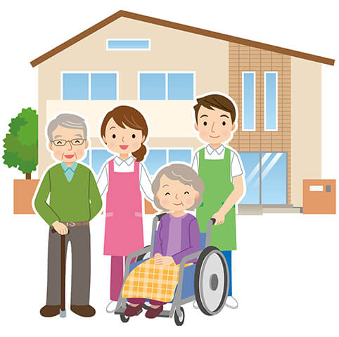 イラスト:介護福祉施設