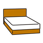 イラスト:ベッドフレーム
