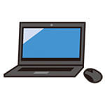 イラスト:ノートパソコン